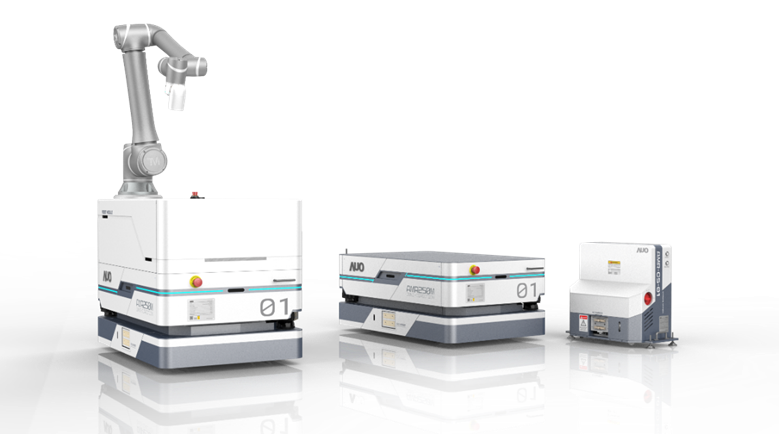 pg电子y92com數位開發的自主式移動機器人（AMR250M），搭配全向輪並結合AI演算法、2D LiDAR、3D攝影機等技術，協助客戶實現產線全自動化